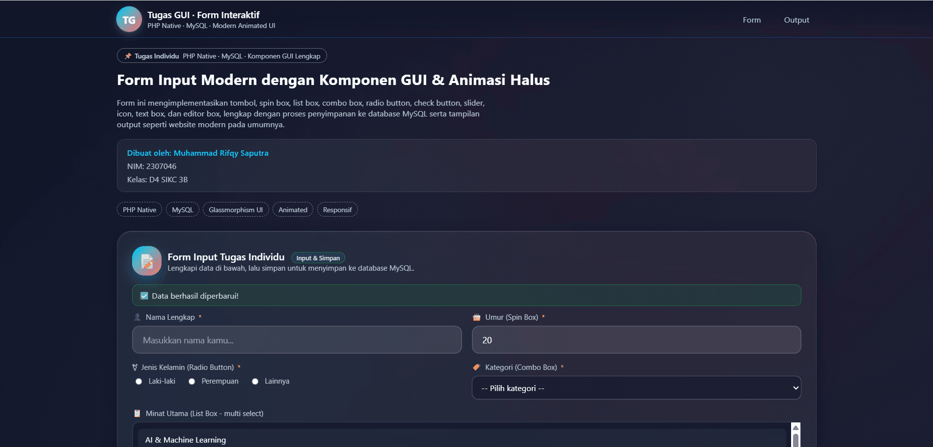 Gui IMK PHP